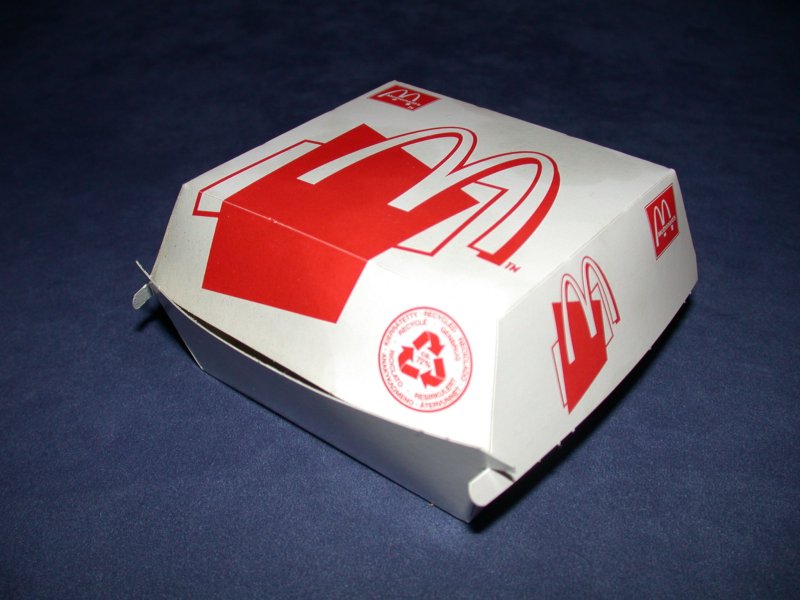 Neutrale Burger Schachtel